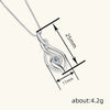 Wholesale Women's Light Luxury Geometric Copper Necklace With Microinlaid Zircon And Mixed Gemstone Setting
