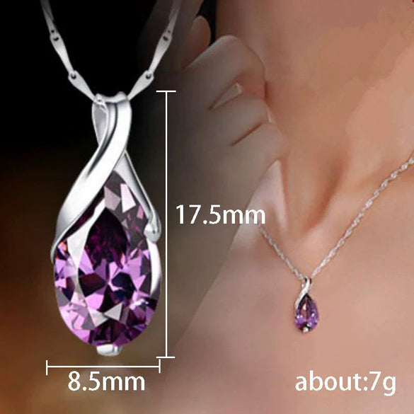 Wholesale Women's Light Luxury Geometric Copper Necklace With Zircon Pendant