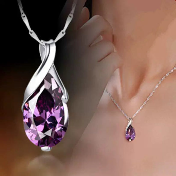 Wholesale Women's Light Luxury Geometric Copper Necklace With Zircon Pendant