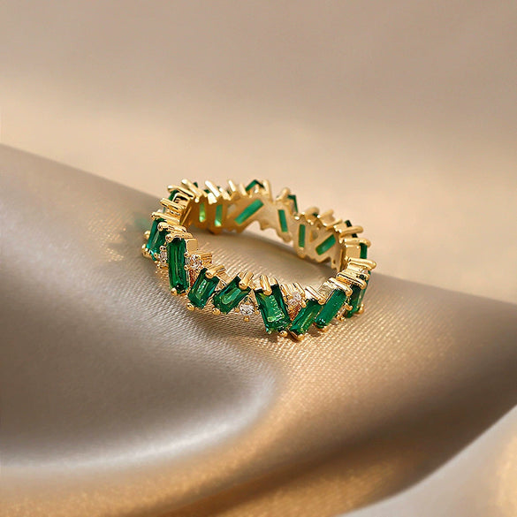 Wholesale Women's Light Luxury Geometric Copper Ring
