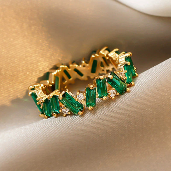 Wholesale Women's Light Luxury Geometric Copper Ring