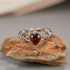 Wholesale Women's Light Luxury Geometric Crystal Gemstone Ring S925 Sterling Silver