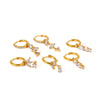 Wholesale Women's Light Luxury Geometric Diamondencrusted Stainless Steel Earrings With Pvd Furnace Vacuum Real Gold Plating