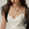 Wholesale Women's Light Luxury Geometric Eightpointed Star Stainless Steel Electroplated Pendant Blade Chain Necklace