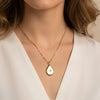 Wholesale Women's Light Luxury Geometric Eightpointed Star Stainless Steel Electroplated Pendant Necklace With Oshaped Chain
