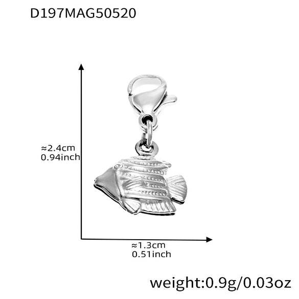 Wholesale Women's Light Luxury Geometric Ferris Wheel Octopus Starfish Diy Necklace In Stainless Steel And Titanium Steel With Electroplating