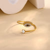 Wholesale Women's Light Luxury Geometric Fruit Shaped 18K Gold Inlaid Fashion Ring