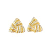 Wholesale Women's Light Luxury Geometric Gold Electroplated Stainless Steel Earrings