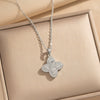 Wholesale Women's Light Luxury Geometric Gold Plated Copper And Zircon Clavicle Chain Necklace