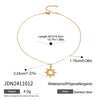 Wholesale Women's Light Luxury Geometric Heart Pendant Stainless Steel Electroplated Necklace