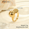 Wholesale Women's Light Luxury Geometric Heart Shape And Flower Pattern Stainless Steel Electroplated Open Ring Hand Jewelry