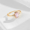Wholesale Women's Light Luxury Geometric Ice Flower Cut Gold Plated S925 Sterling Silver Ring