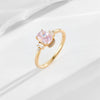 Wholesale Women's Light Luxury Geometric Ice Flower Cut Gold Plated S925 Sterling Silver Ring