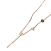Wholesale Women's Light Luxury Geometric Love Letter Necklace With Titanium Steel Pendant And O Word Chain Electroplated