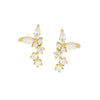 Wholesale Women's Light Luxury Geometric Micro Inlay Zircon Stud Earrings