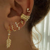 Wholesale Women's Light Luxury Geometric Micro Inlay Zircon Stud Earrings