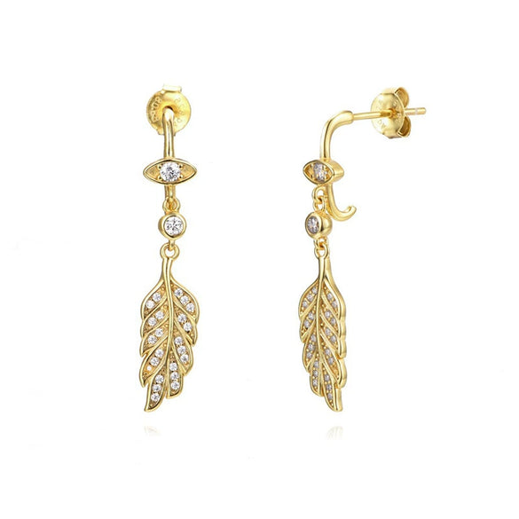 Wholesale Women's Light Luxury Geometric Micro Inlay Zircon Stud Earrings