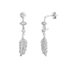 Wholesale Women's Light Luxury Geometric Micro Inlay Zircon Stud Earrings