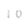 Wholesale Women's Light Luxury Geometric Micro Inlay Zircon Stud Earrings