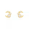 Wholesale Women's Light Luxury Geometric Micro Inlay Zircon Stud Earrings