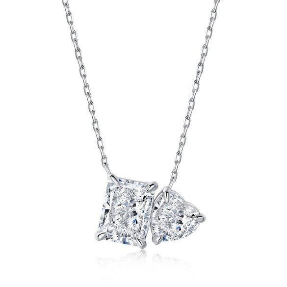 Wholesale Women's Light Luxury Geometric Perfum Bottle Pendant S925 Sterling Silver Clavicle Chain Necklace With Electroplating