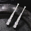 Wholesale Women's Light Luxury Geometric Round Copper Earrings