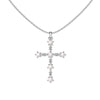 Wholesale Women's Light Luxury Geometric S925 Sterling Silver Cross Shape Necklace With Electroplating