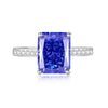 Wholesale Women's Light Luxury Geometric S925 Sterling Silver Diamond Ring