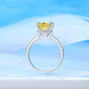 Wholesale Women's Light Luxury Geometric S925 Sterling Silver Diamond Ring