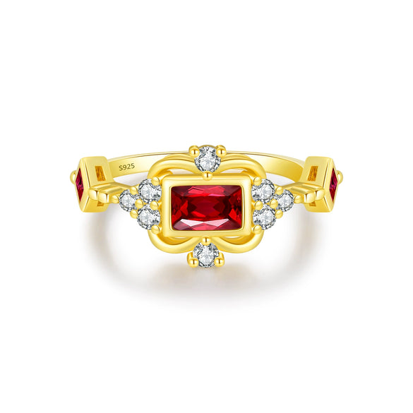 Wholesale Women's Light Luxury Geometric S925 Sterling Silver Ring