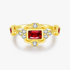 Wholesale Women's Light Luxury Geometric S925 Sterling Silver Ring