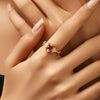 Wholesale Women's Light Luxury Geometric S925 Sterling Silver Ring