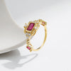 Wholesale Women's Light Luxury Geometric S925 Sterling Silver Ring