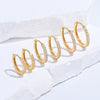 Wholesale Women's Light Luxury Geometric S925 Sterling Silver Zirconia Inlaid Earrings