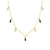 Wholesale Women's Light Luxury Geometric Square Zircon S925 Sterling Silver Necklace Cross Chain