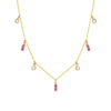 Wholesale Women's Light Luxury Geometric Square Zircon S925 Sterling Silver Necklace Cross Chain