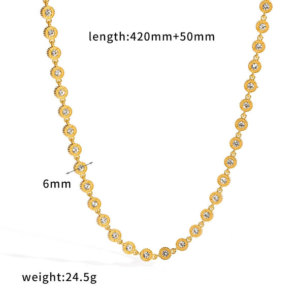 Wholesale Women's Light Luxury Geometric Stainless Steel Bracelet With Vacuum Plating
