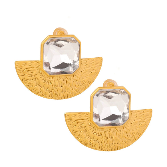 Wholesale Women's Light Luxury Geometric Stainless Steel Electroplated Earrings And Necklace