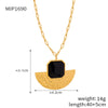 Wholesale Women's Light Luxury Geometric Stainless Steel Electroplated Earrings And Necklace