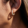 Wholesale Women's Light Luxury Geometric Stainless Steel Electroplated Earrings