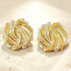 Wholesale Women's Light Luxury Geometric Stainless Steel Electroplated Earrings