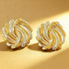 Wholesale Women's Light Luxury Geometric Stainless Steel Electroplated Earrings