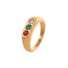 Wholesale Women's Light Luxury Geometric Stainless Steel Electroplated Heartshaped Diamond Ring Jewelry