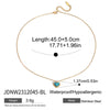 Wholesale Women's Light Luxury Geometric Stainless Steel Electroplated Necklace