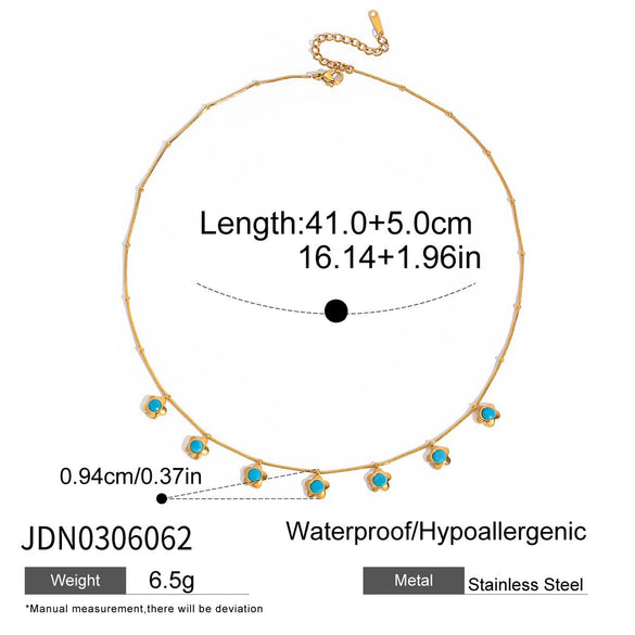 Wholesale Women's Light Luxury Geometric Stainless Steel Electroplated Necklace
