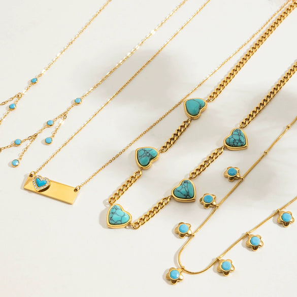 Wholesale Women's Light Luxury Geometric Stainless Steel Electroplated Necklace