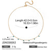 Wholesale Women's Light Luxury Geometric Stainless Steel Electroplated Necklace