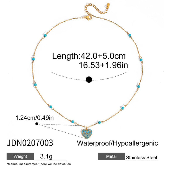 Wholesale Women's Light Luxury Geometric Stainless Steel Electroplated Necklace
