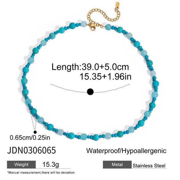 Wholesale Women's Light Luxury Geometric Stainless Steel Electroplated Necklace