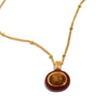 Wholesale Women's Light Luxury Geometric Stainless Steel Electroplated Pendant Necklace With Regular Chain